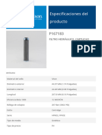 P167183 - Especificaciones Del Producto