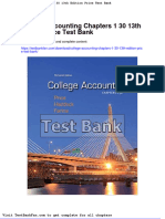 Dwnload Full College Accounting Chapters 1-30-13th Edition Price Test Bank PDF