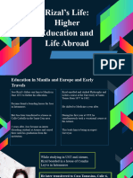 LECTURE-Rizal's Life - Higher Education and Life Abroad