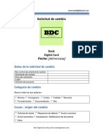 3.2 Plantilla de Solicitud de Cambio Proyecto Bank Digital Card