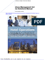 Dwnload Full Hotel Operations Management 3rd Edition Hayes Solutions Manual PDF