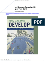 Dwnload Full How Children Develop Canadian 5th Edition Siegler Test Bank PDF