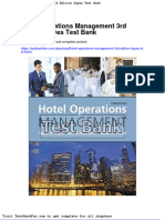 Dwnload Full Hotel Operations Management 3rd Edition Hayes Test Bank PDF