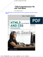 Dwnload Full Html5 and Css Comprehensive 7th Edition Woods Test Bank PDF