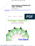 Dwnload Full College Algebra Graphs and Models 5th Edition Bittinger Test Bank PDF