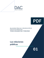 PDF. Relaciones Públicas y Organización de Eventos de Marketing. Tema 1
