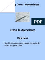 Orden de Operaciones