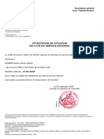 Attestation 'En règle avec Obligation SN'