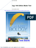 Dwnload Full Human Biology 14th Edition Mader Test Bank PDF