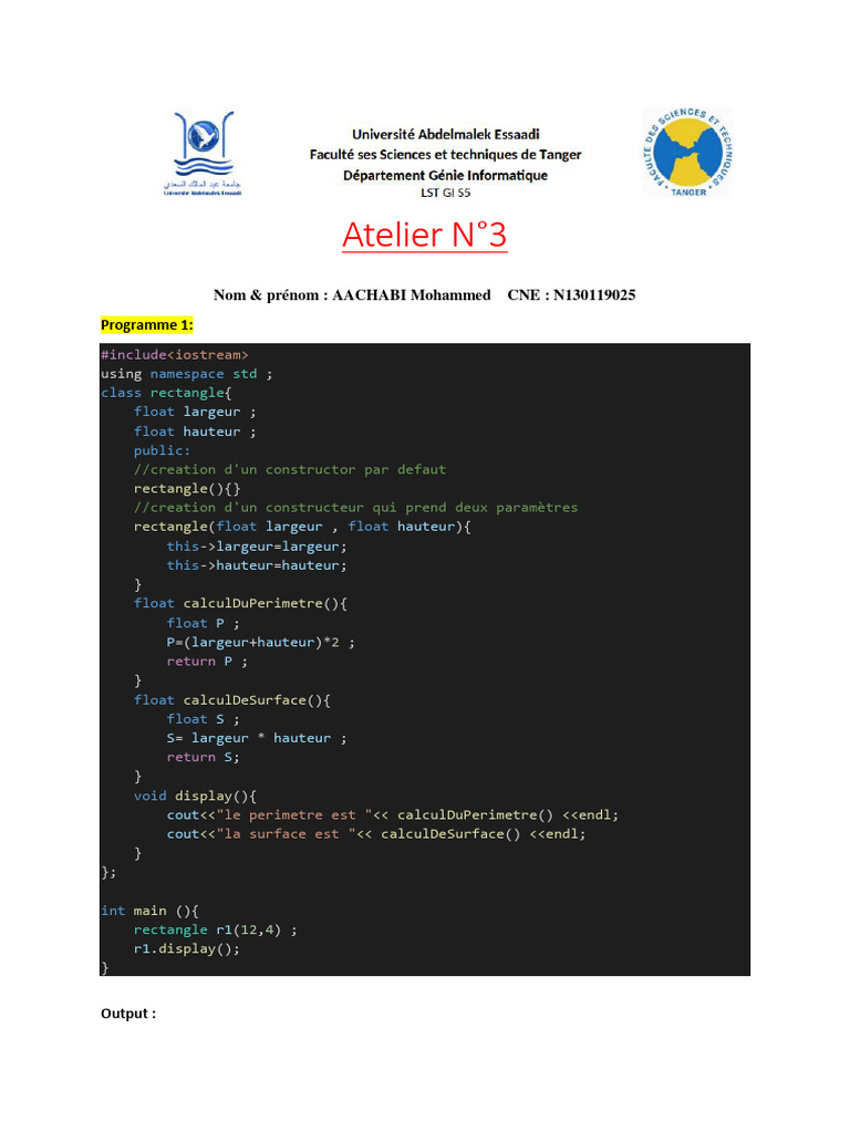 C++ : Classes et Méthodes en Programmation | PDF