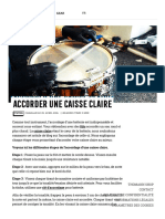 Accorder Une Caisse Claire - T.blog