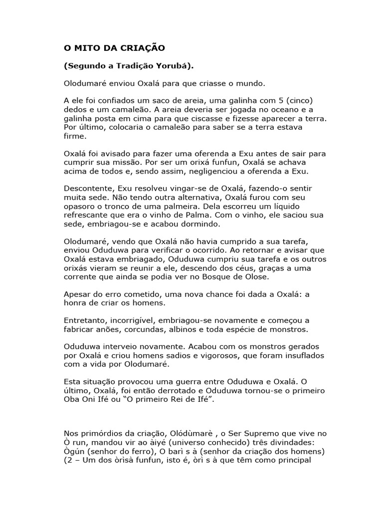 O Mito Da Criação Pdf