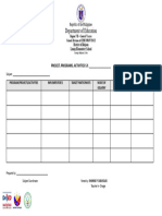 PPAs Blank Form