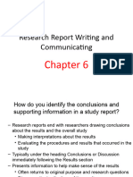 Chapter 6 Research Report Writing and Communicating