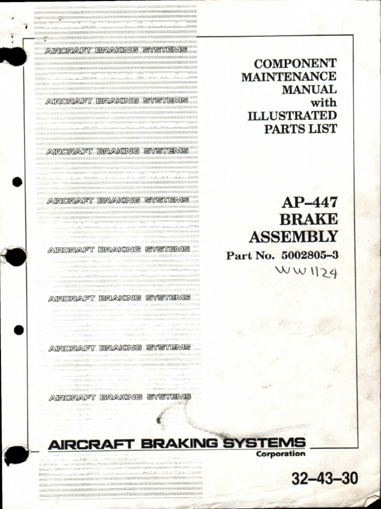 Aircraft Brake Assembly Manual Update | PDF