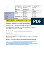 Universidad Catolica de Cuyo: COSTO P/mes