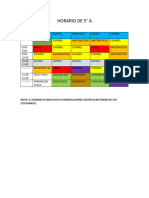 Horario de 5a