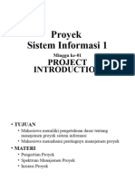 Minggu 01 - Project Introduction