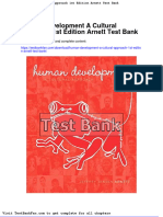 Dwnload Full Human Development A Cultural Approach 1st Edition Arnett Test Bank PDF