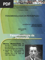 Apresentação Fenomenologia da percepção