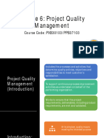 Lecture 6 Project Quality Management