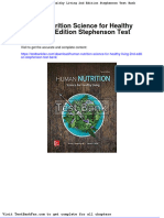 Dwnload Full Human Nutrition Science For Healthy Living 2nd Edition Stephenson Test Bank PDF
