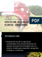 Evolución Ecológica de Las Plantas Carnívoras