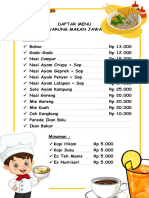 Daftar Menu