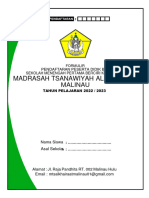 Formulir Pendaftaran MTs Al-Khairaat 2022