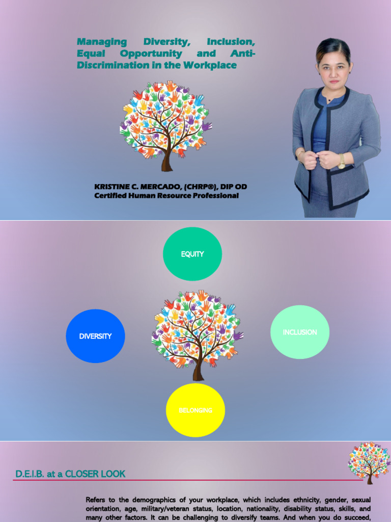 Deib In The Workplace Pdf Employment Multiculturalism