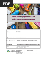 Module 4 HOUSE KEEPING Report | PDF | Housekeeping | Linens