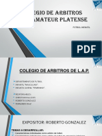 Exposicion para El Colegio de Arbitros