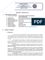 PROJECT PROPOSAL Psychological First Aid Training 2023