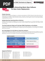 Open Networking Meets Open So Ware For Data Center Deployments