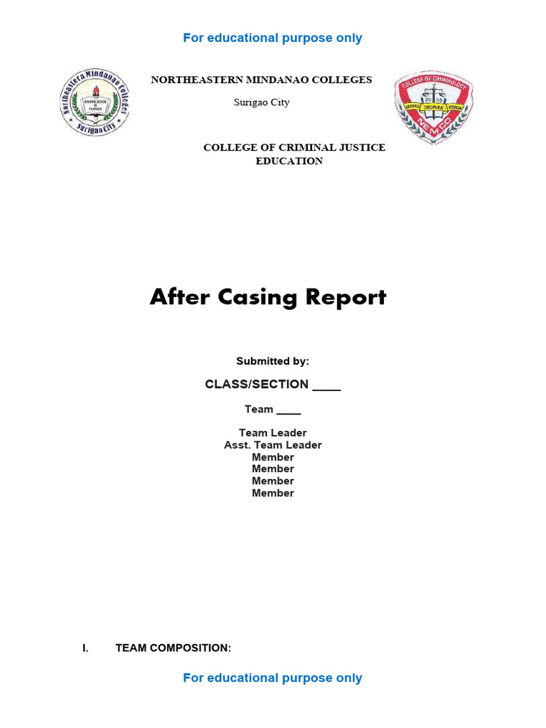 Casing Operations for Intelligence Use | PDF | Traffic | Transport