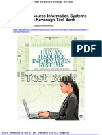 Dwnload Full Human Resource Information Systems 2nd Edition Kavanagh Test Bank PDF