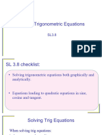 SL3.8 Solving Trigonometric Equations Part 1 2022