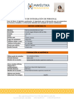 Formato de Integración de Personal