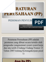 Pedoman Penyusunan PP Disnaker Kab Sleman 2024