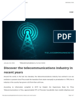 The Telecommunications Industry in Peru in Recent Years