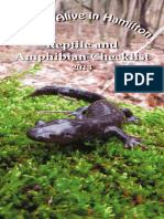 Reptile and Amphibian Checklist
