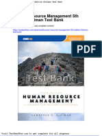 Dwnload Full Human Resource Management 5th Edition Kleiman Test Bank PDF