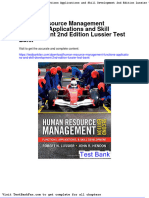 Dwnload Full Human Resource Management Functions Applications and Skill Development 2nd Edition Lussier Test Bank PDF