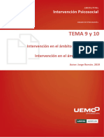 Tema 9 y 10 Intervención PSI Servicios Sociales y Salud