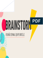 Apresentação de Brainstorm Geométrica Colorida