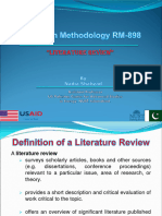 RM Literature Review