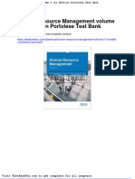 Dwnload Full Human Resource Management Volume 2 1st Edition Portolese Test Bank PDF