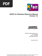 KEDIT Reference Manual