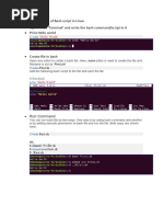 Bash SHELL Script in Linux
