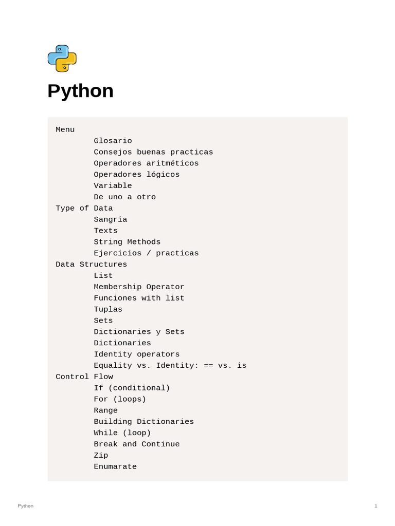 Python Notes | PDF